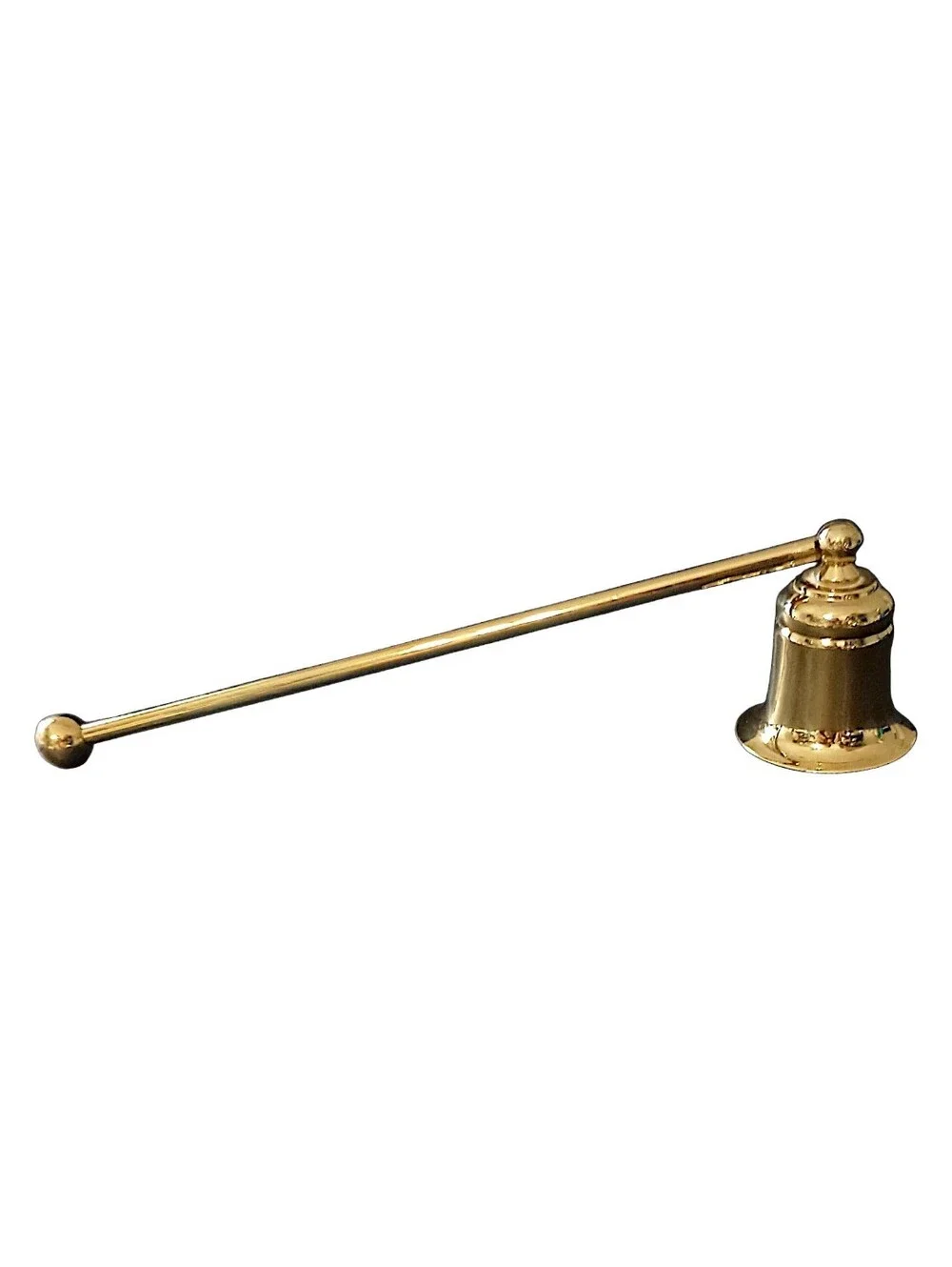 Vintage Brass Candle Snuffer Long Handle Bell Shaped Candle Extinguisher Décor